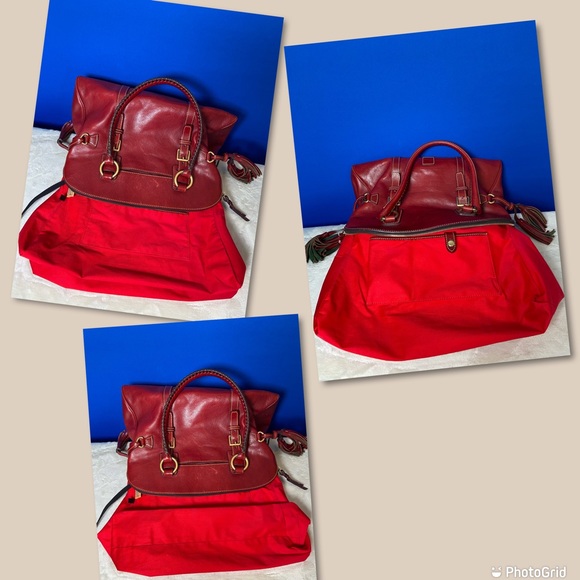 Elegant Red Leather Handbag - Picture 11 of 16